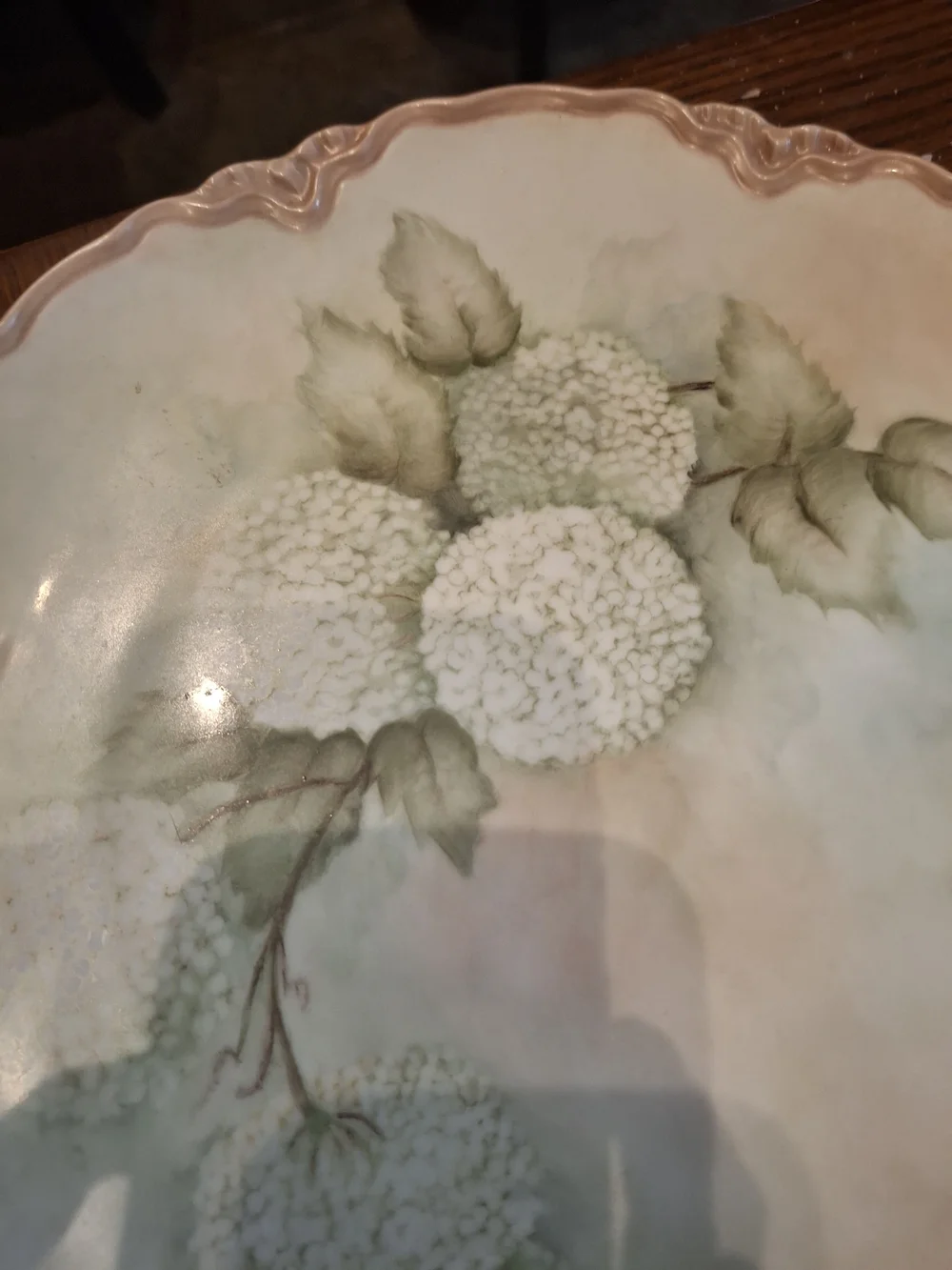 Hand-Painted Hutschenreuther Floral Porcelain Serving Plate